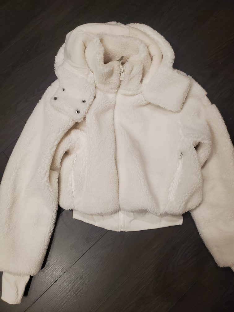 ALO Foxy Sherpa Jacket - Ivory - photo 2