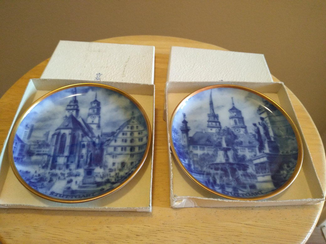 🥕Kaiser Porzellan Small Porcelain decoration plates, BNIB🥕