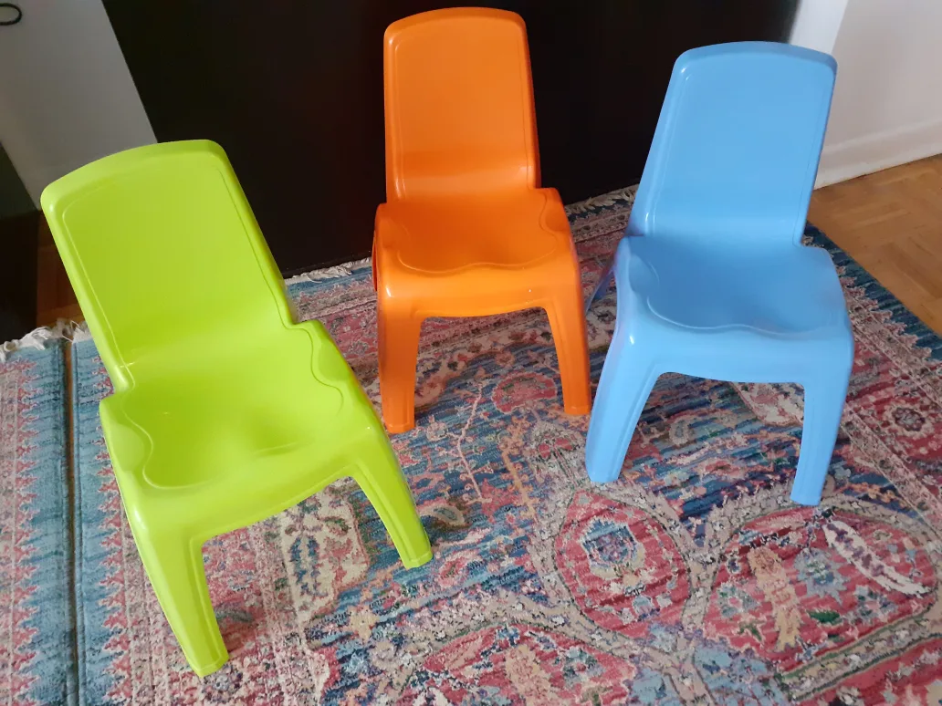 Rimax Plastic Kids Chairs - Set of 3