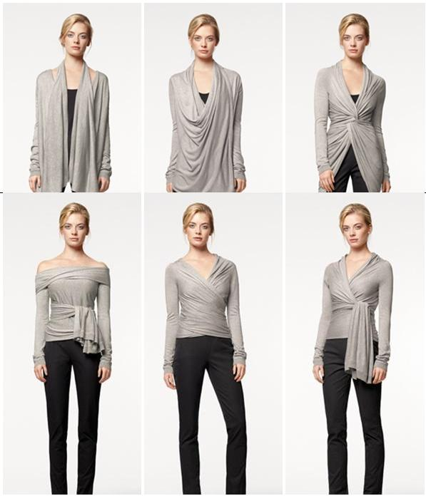 DKNY blue cozy convertible sweater - photo 4