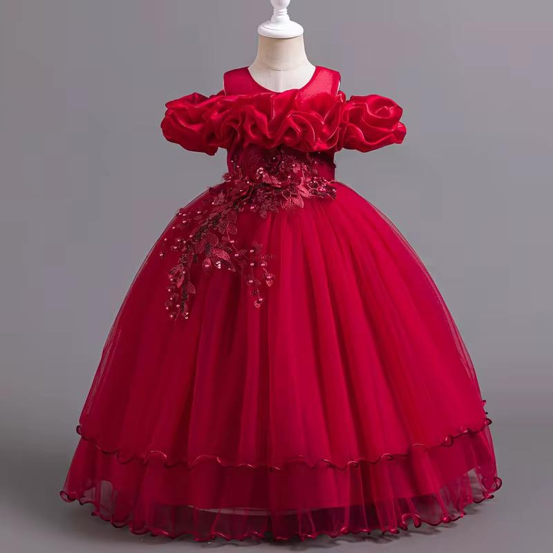 Girls' Red Party Dress