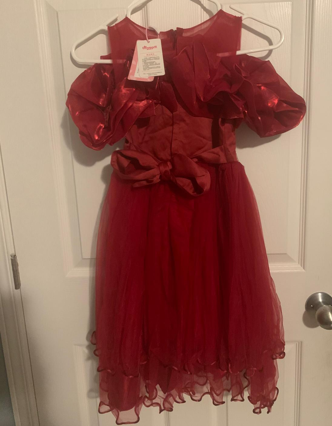 Girls' Red Party Dress - photo 3