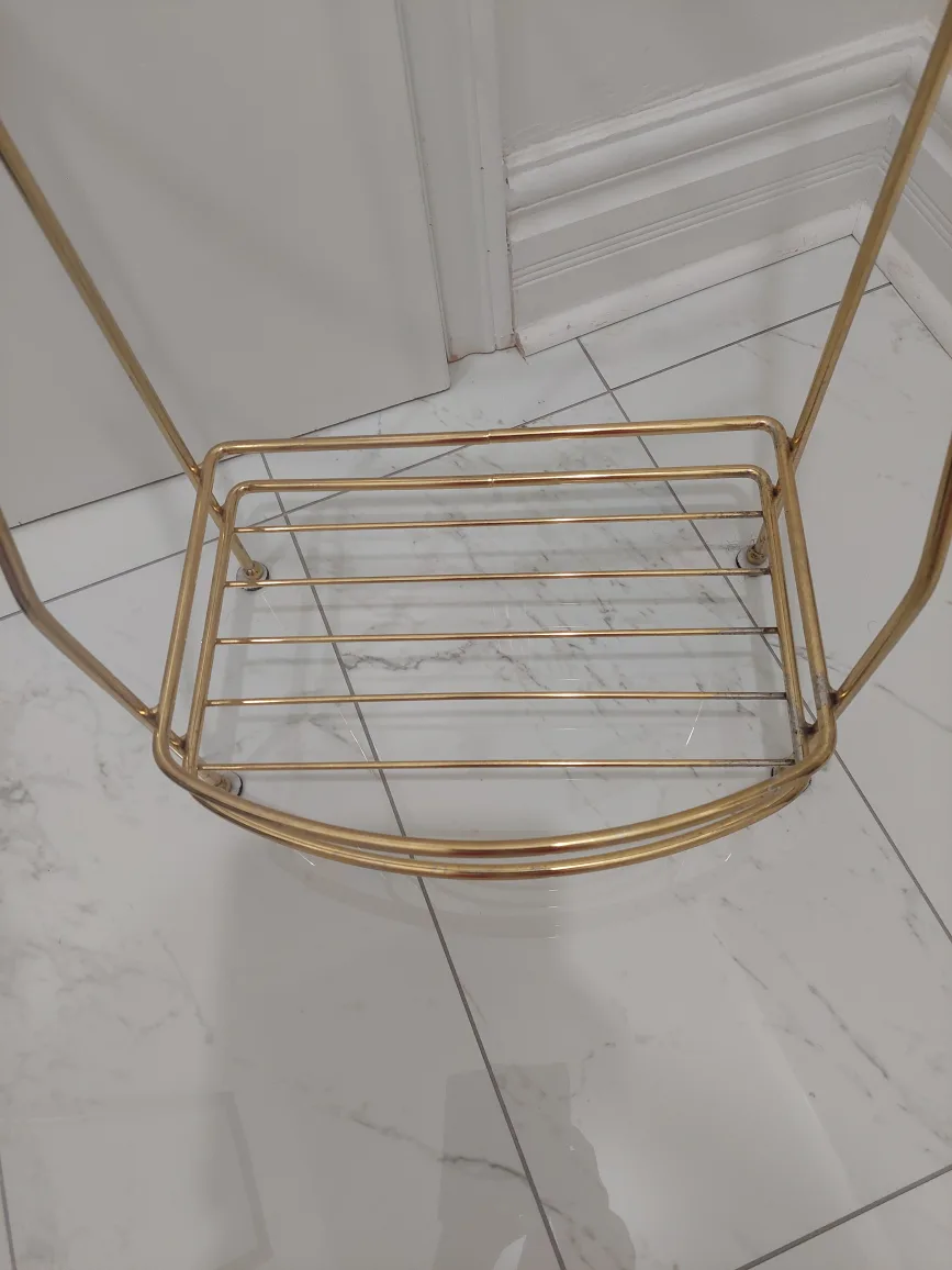 Gold-tone Metal Towel Rack image indicator(6)