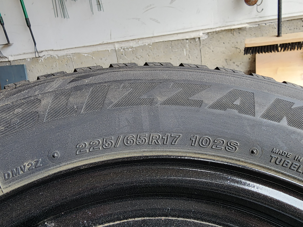 Bridgestone Blizzak DM-V2 225/65R17 Winter Tires - photo 3