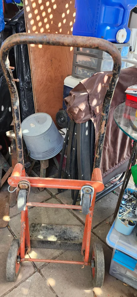 Used Orange Hand Truck Dolly. price firm image indicator(4)