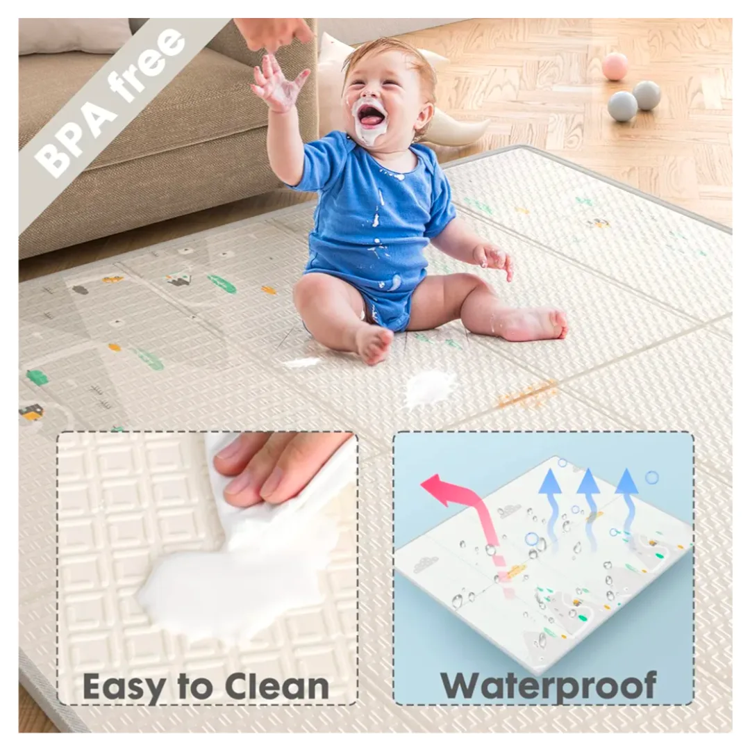 ZEEBABA Baby Playpen with Mat image indicator(7)