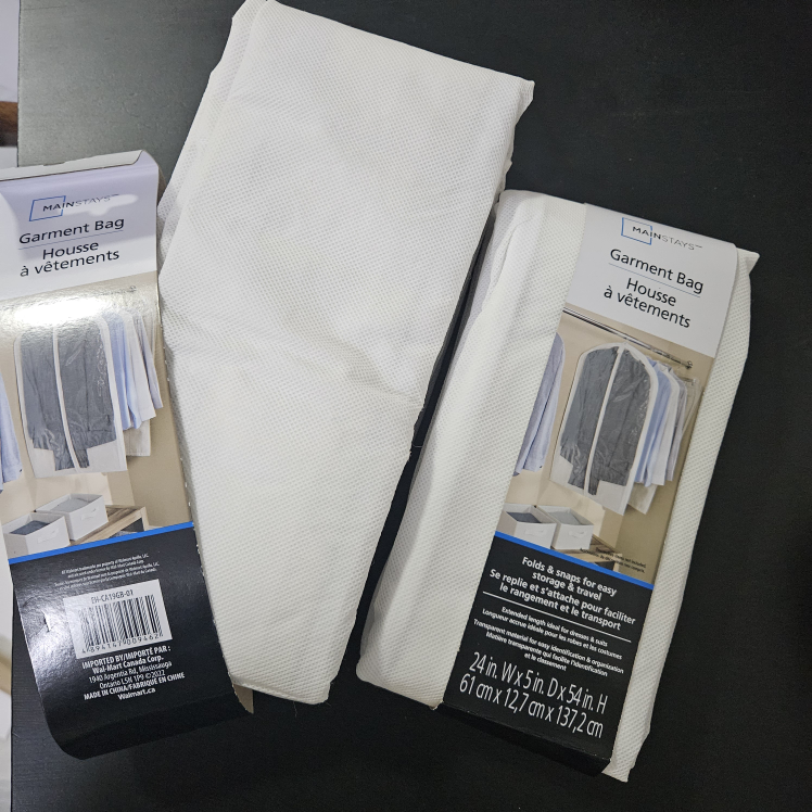 Mainstays garment bags MUST GO 30TH AUGUST!!!