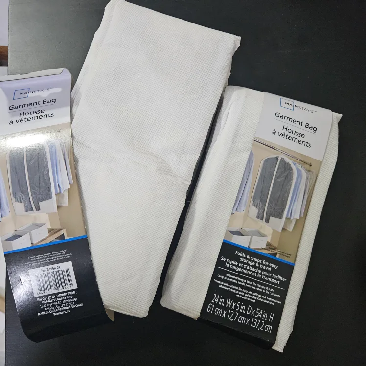 Mainstays garment bags MUST GO 30TH AUGUST!!!