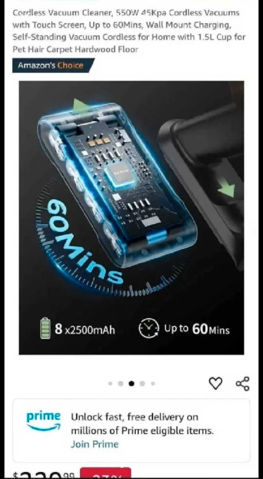 Sunsare Cordless Vaccuum Cleaner image indicator(8)