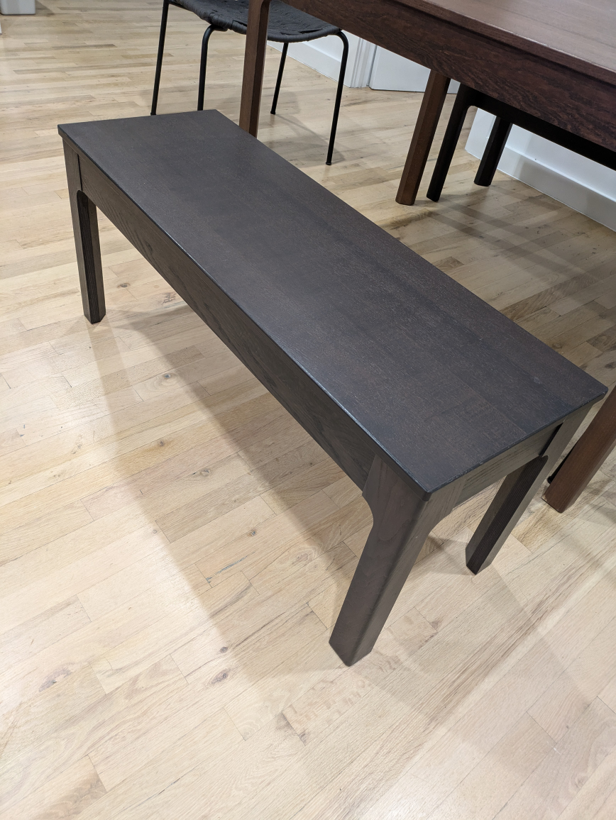 Dark Wood Bench