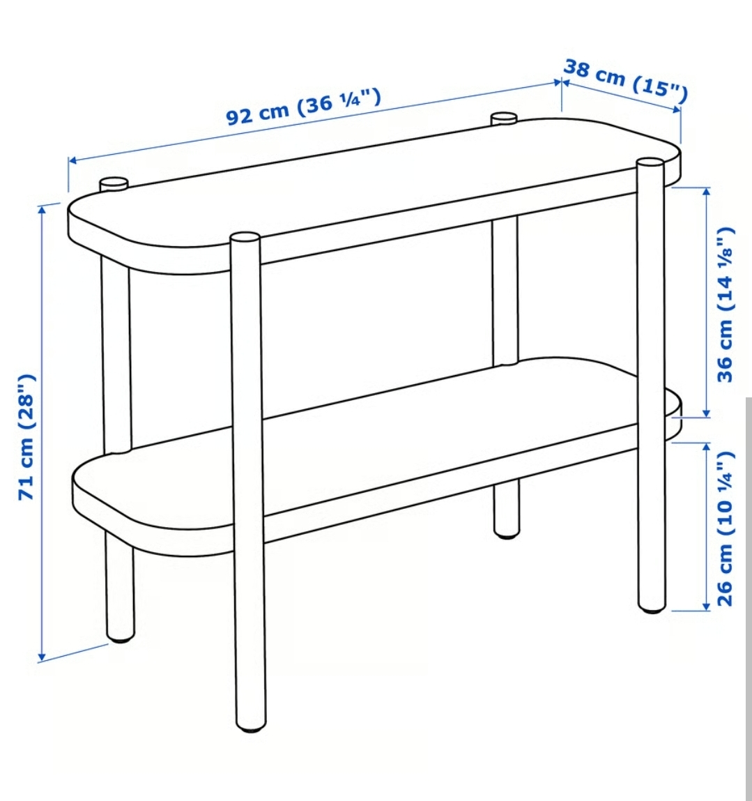 IKEA Listerby Console Table, Dark Brown, 36 1/4" - photo 3