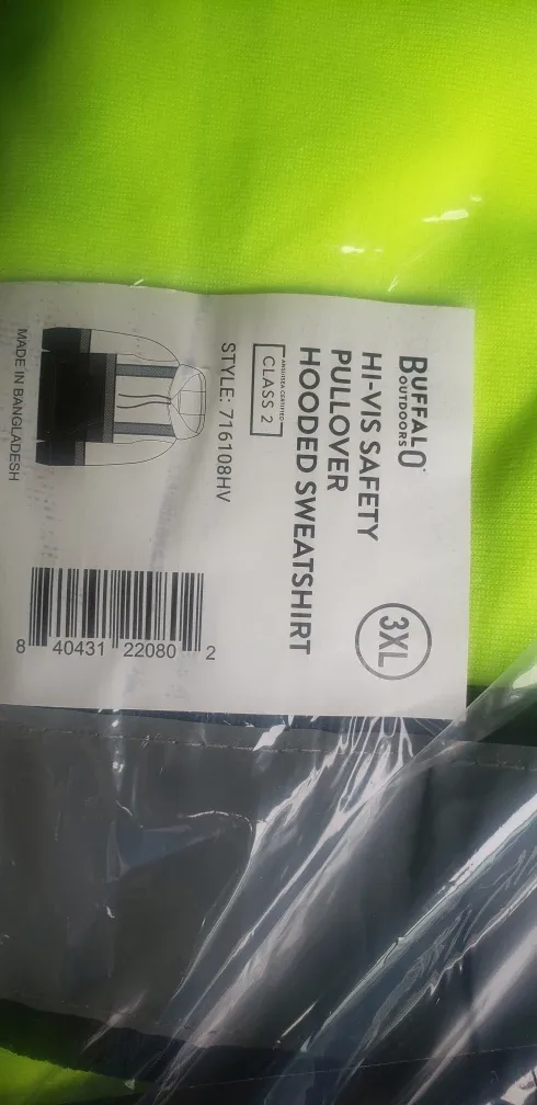 Buffalo Outdoors Hi-Vis Safety Pullover Hoodie - image indicator(2)