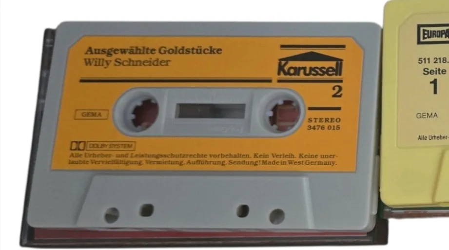 Vintage Audio Cassette Tapes - Willy Schneider, Mario Lanza image indicator(6)