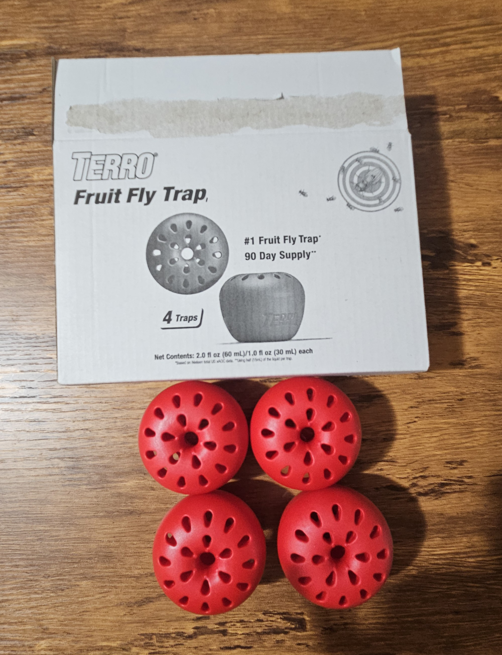 TERRO Fruit Fly Traps - 4 Pack