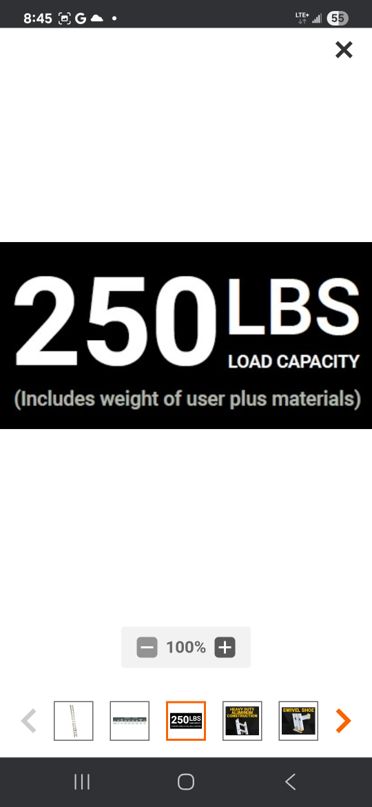 heavy duty 28 ft. extension ladder - photo 2