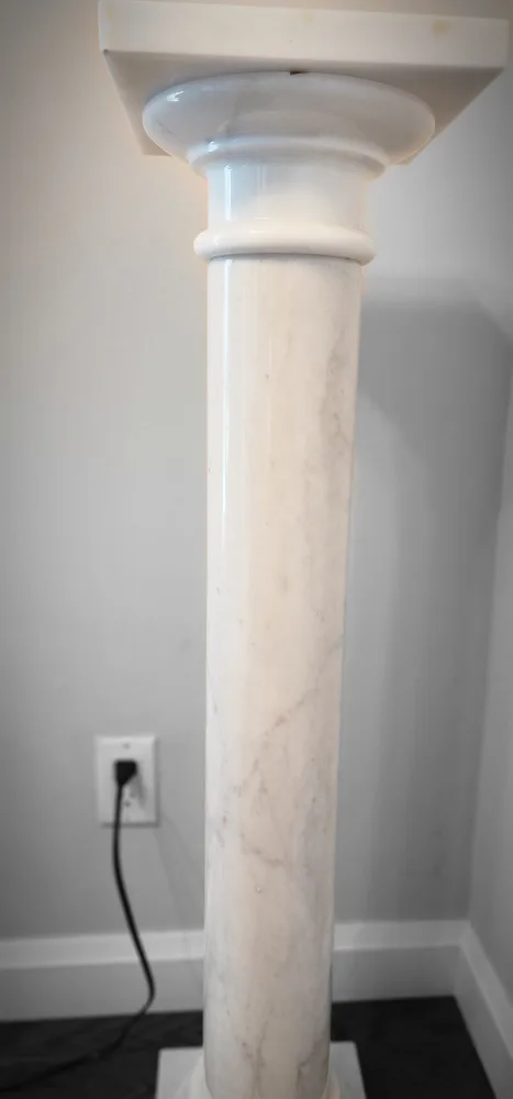 Marble Column Pedestal Stand, 39 Inches Tall thumbnail
