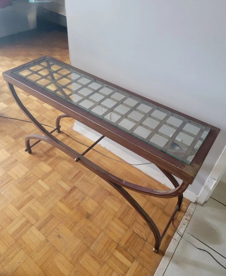 Glass Top Console Table thumbnail