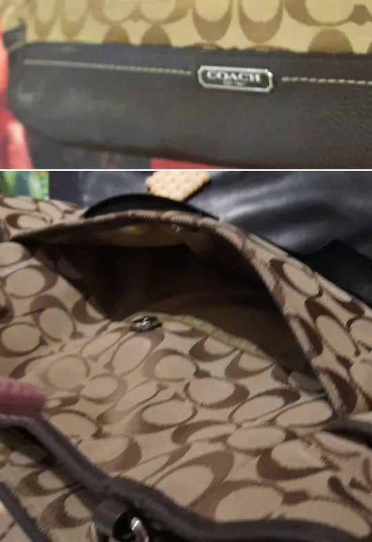 Coach Signature Brown XL Tote Bag image indicator(2)