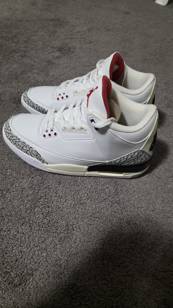 Nike Air Jordan 3 Retro White Cement US 10 - photo 2
