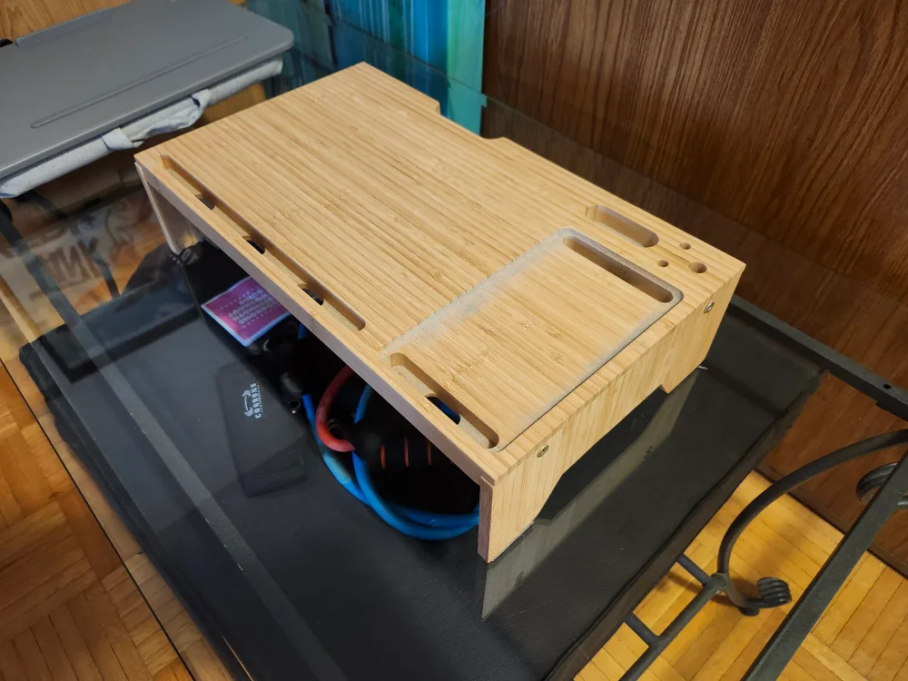 Bamboo Laptop Stand and Desk Organizer image indicator(3)