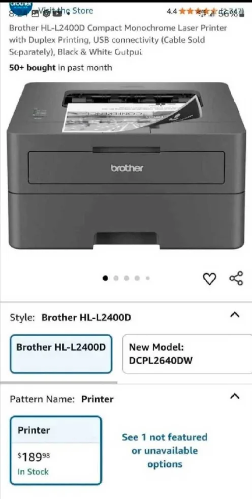 Brother HLL2400D Monochrome All-In-One Laser Printer image indicator(2)