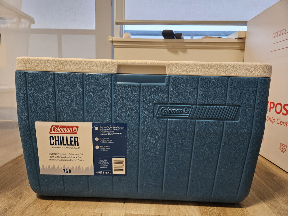 Coleman Chiller 48 QT Cooler - Blue/White
