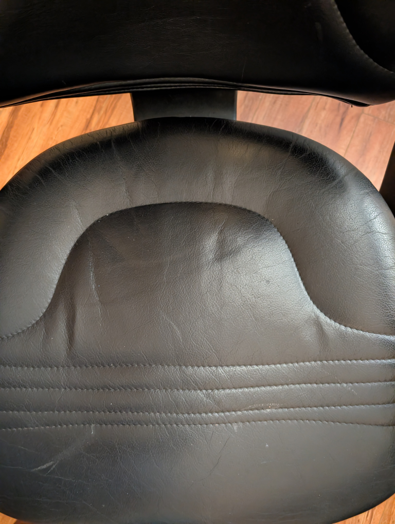 Black Leather Office Chair - photo 5