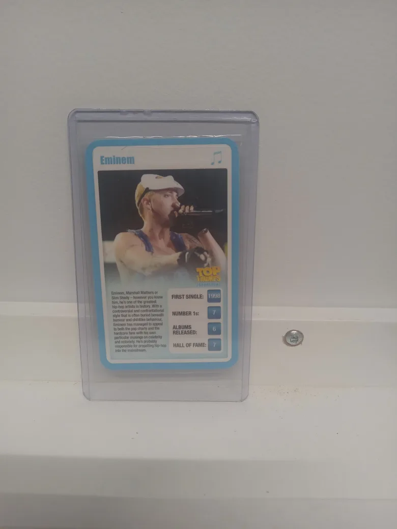 eminem Top Trumps Tournament Pop Stars Card thumbnail
