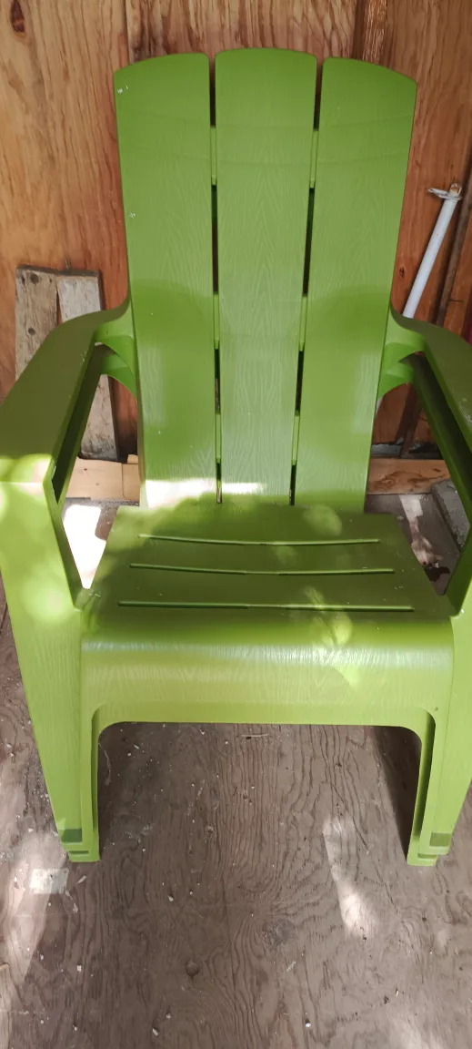 Green Plastic Adirondack Chair thumbnail