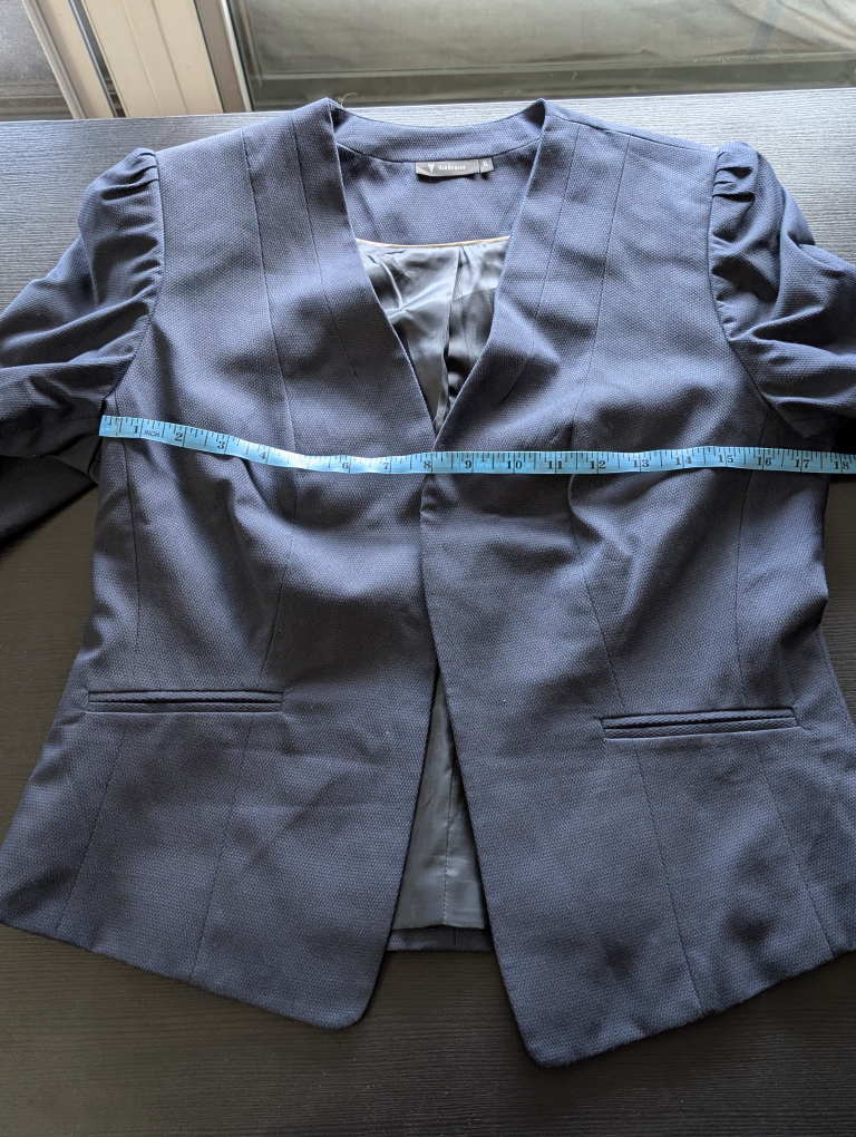 Van Heusen Blazer - Navy blue women's structured Blazer - Size L - photo 2