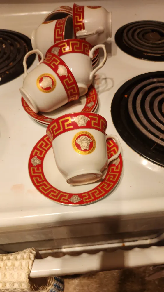 Versace Tea 6 Cups and Saucers thumbnail