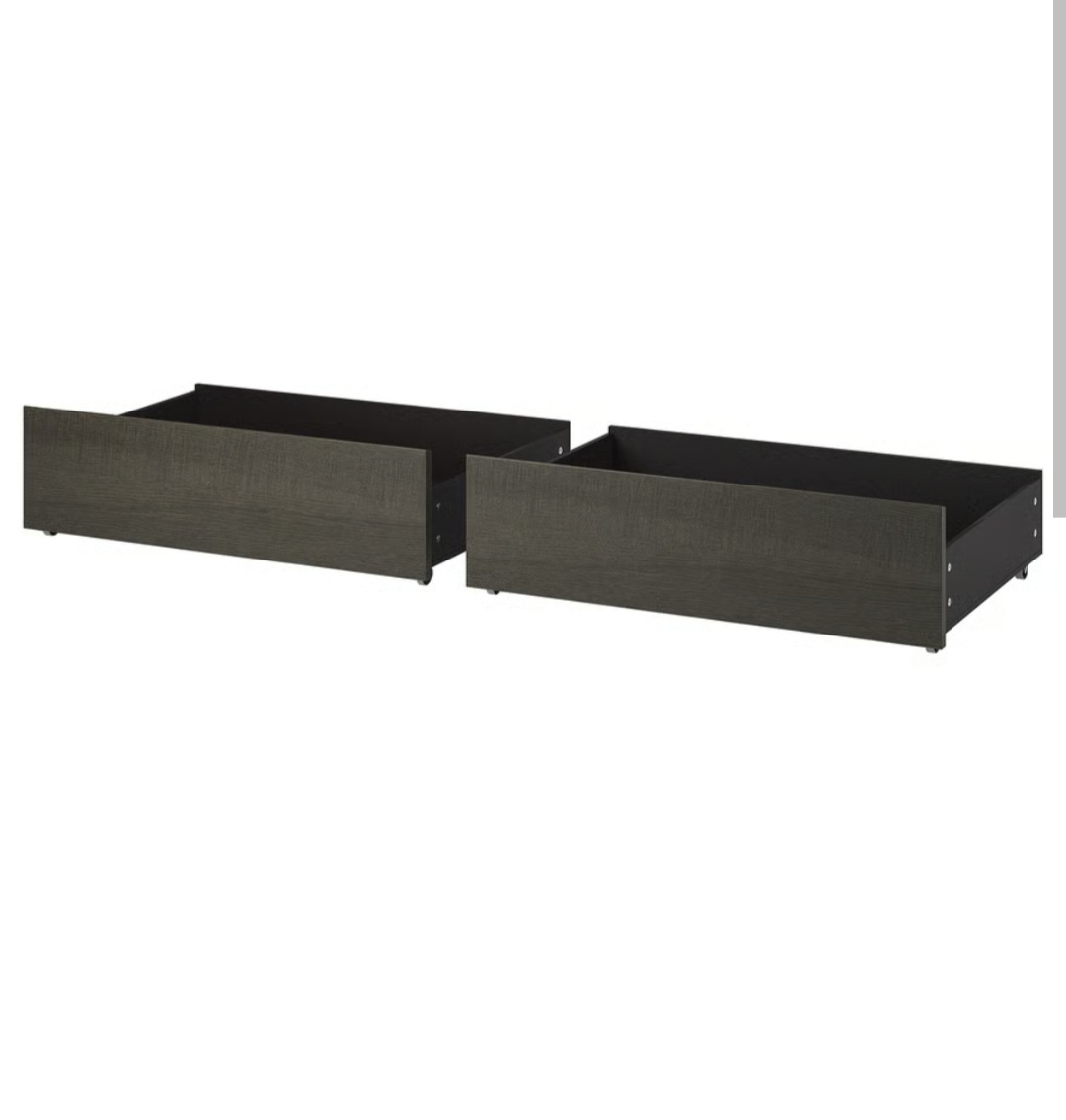 IKEA MALM Bed Frame Queen Size with 2 storage drawers - photo 3