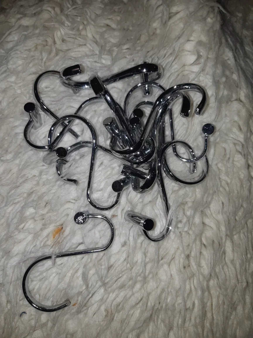 Shower Hooks  set- Chrome Finish thumbnail