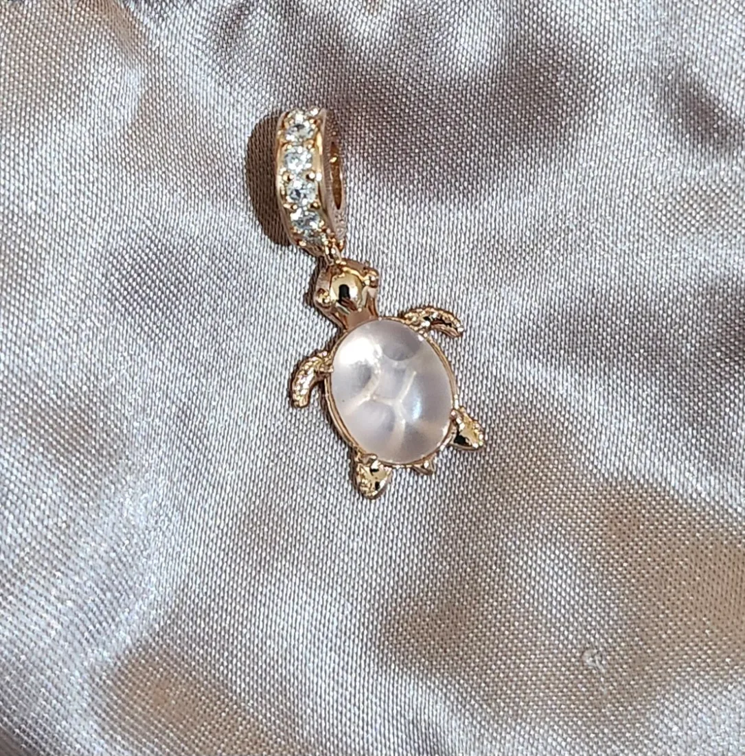 Rose Gold Turtle Charm thumbnail