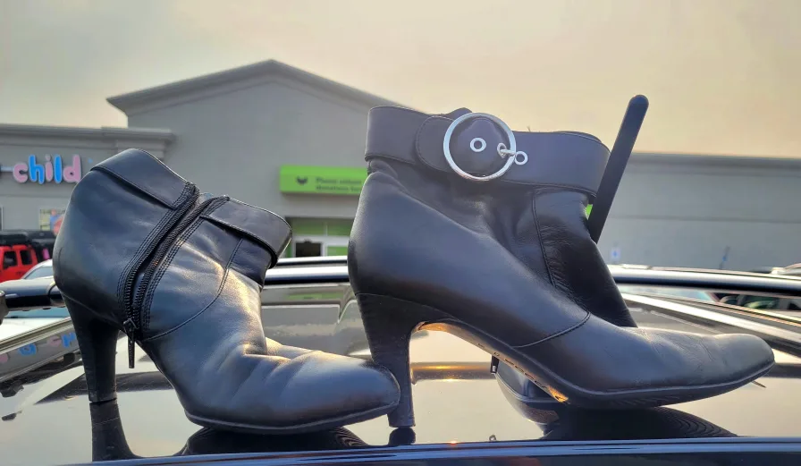 High Quality Black Ankle Boots, Size 7 image indicator(2)