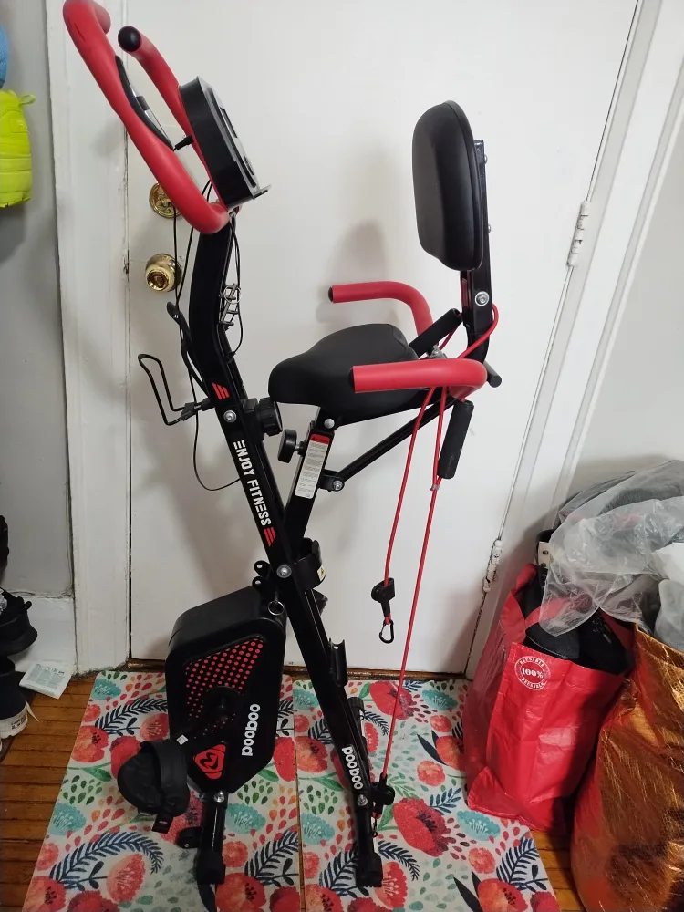 Folding Exercise Bike - Enjoy Fitness foldable stationary thumbnail