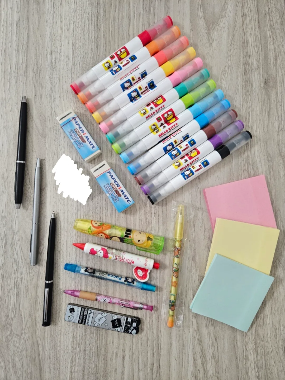Stationary Items - pens, markers, erasers, sticky notes, etc thumbnail