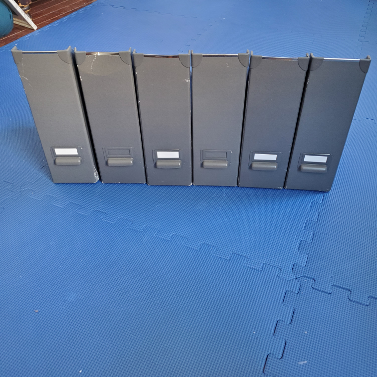 Gray Metal Magazine File Holders (Set of 6) - photo 2