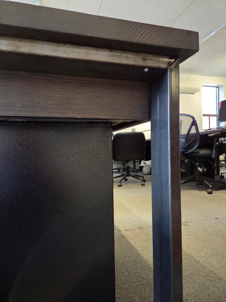 Large Dark Wood Office Desk (x12) image indicator(3)