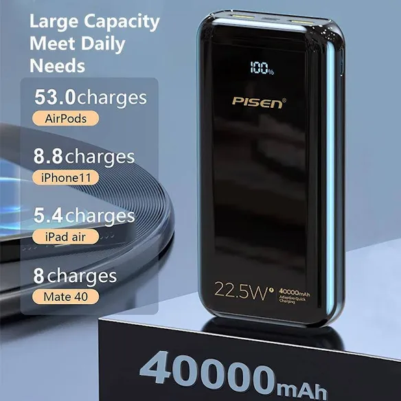 Pisen 40000mAh 22.5W Power Bank - photo 2