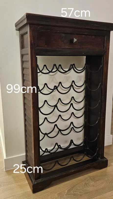 Wooden Wine Rack with Drawer image indicator(3)