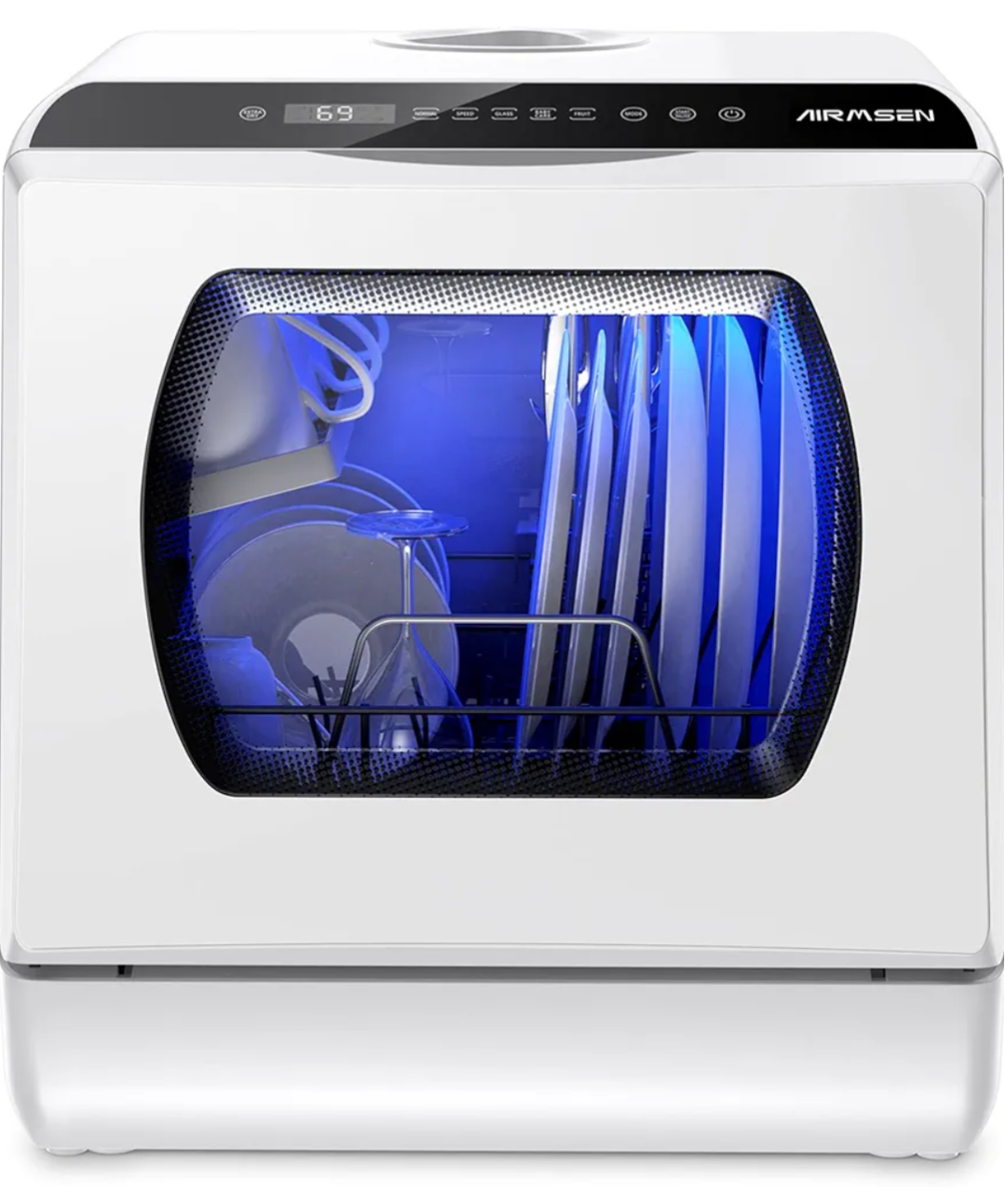 AIRMSEN Countertop Dishwasher - Compact & Convenient
