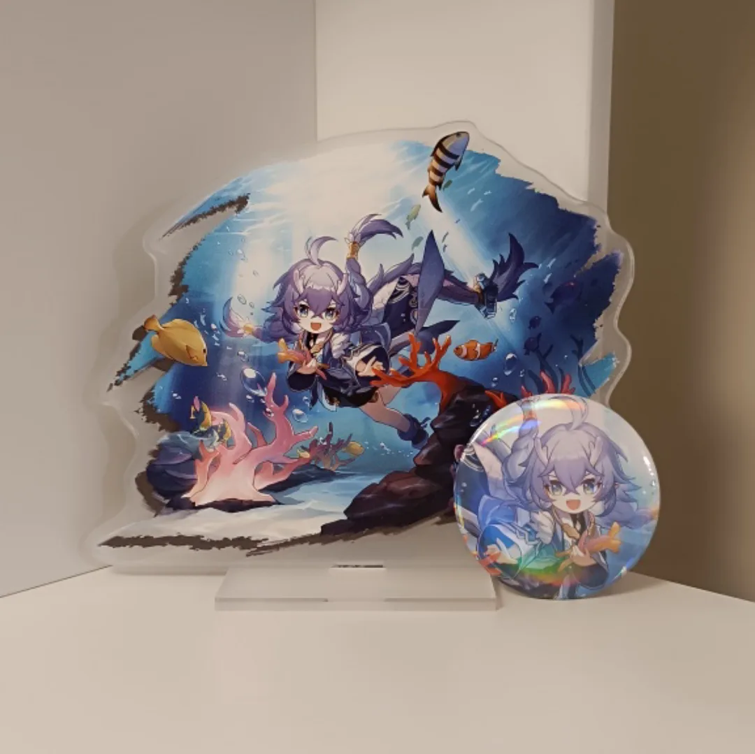 Honkai Bailu Character Acrylic Stand & Button thumbnail