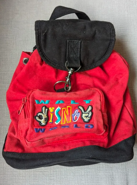 Walt Disney World Red & Black Backpack thumbnail