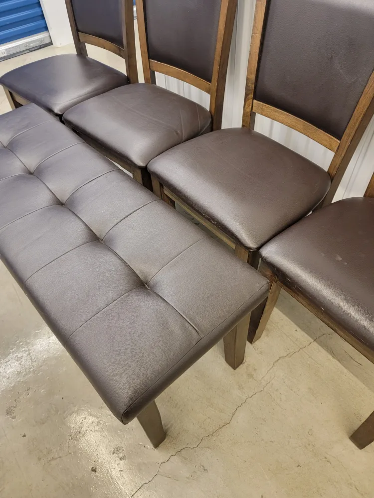 Dining Table Set - Table, 4 Chairs & Bench image indicator(5)