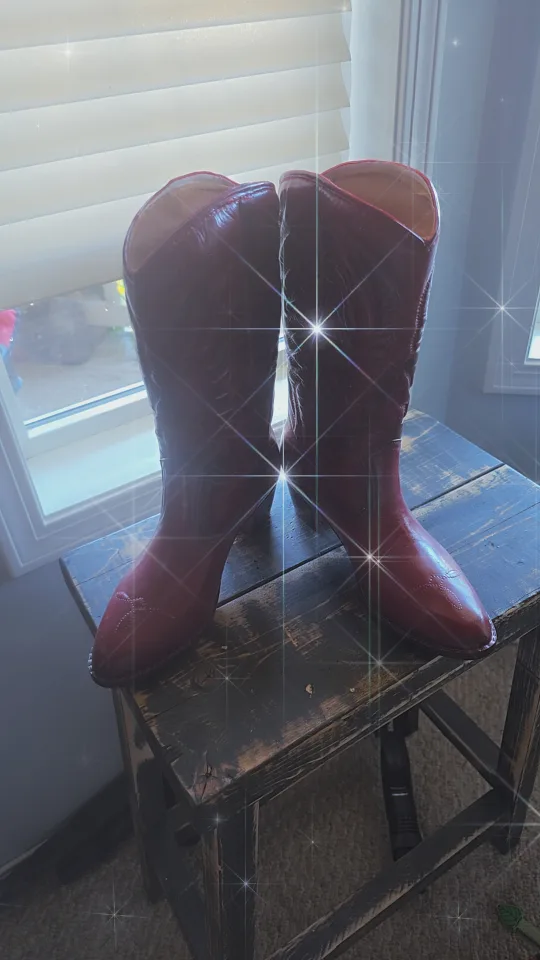 Red Cowboy Boots - Size 6 thumbnail