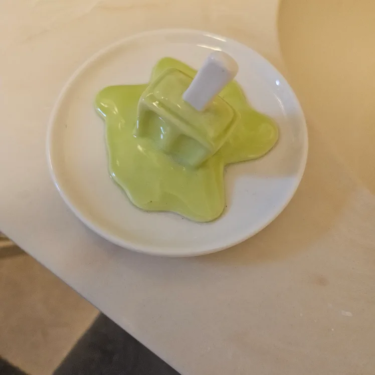 Green Melting Ice Cream Sculpture thumbnail