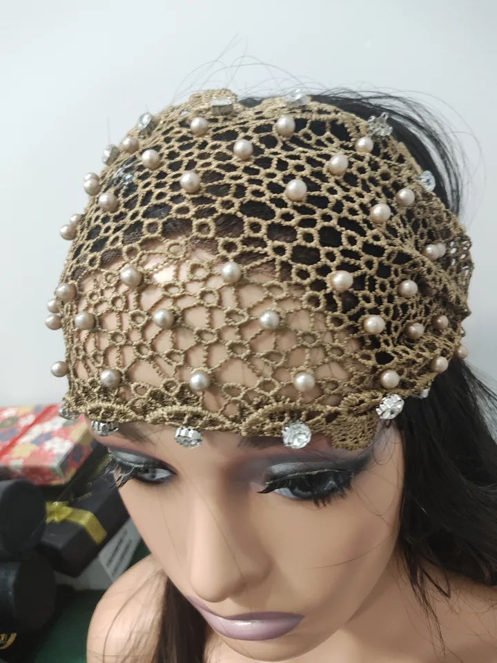 Beaded Crochet Headband image indicator(4)