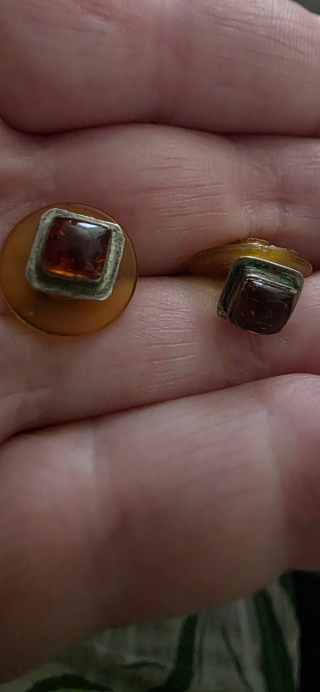 Vintage Amber Earrings