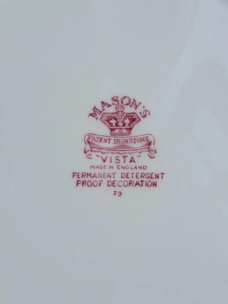 Vintage Masons Vista Red Ironstone China image indicator(7)